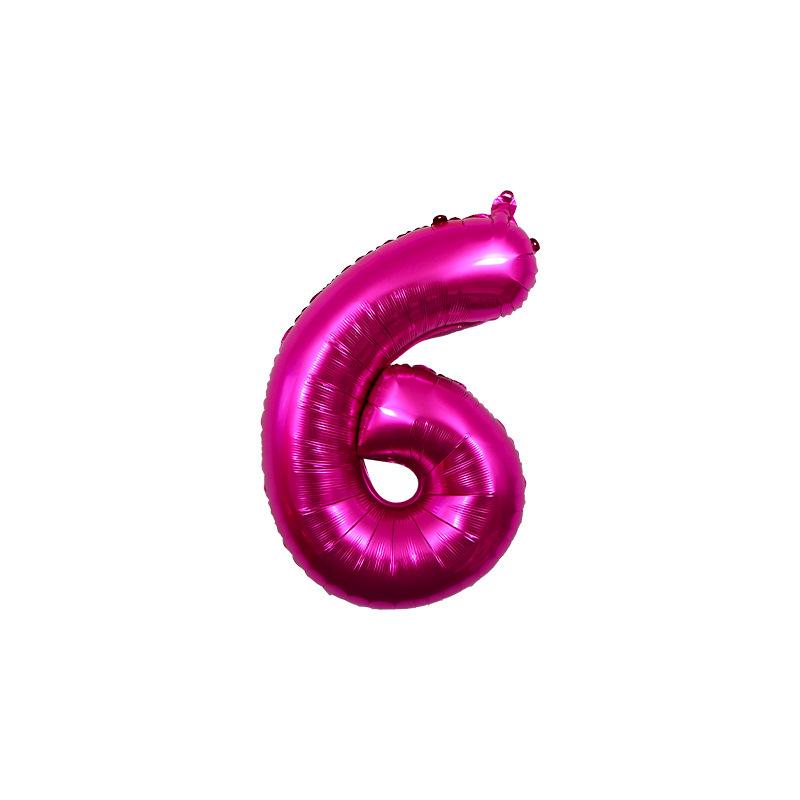 32-Inch Gradient Color Aluminum Foil Number Balloons - US Version