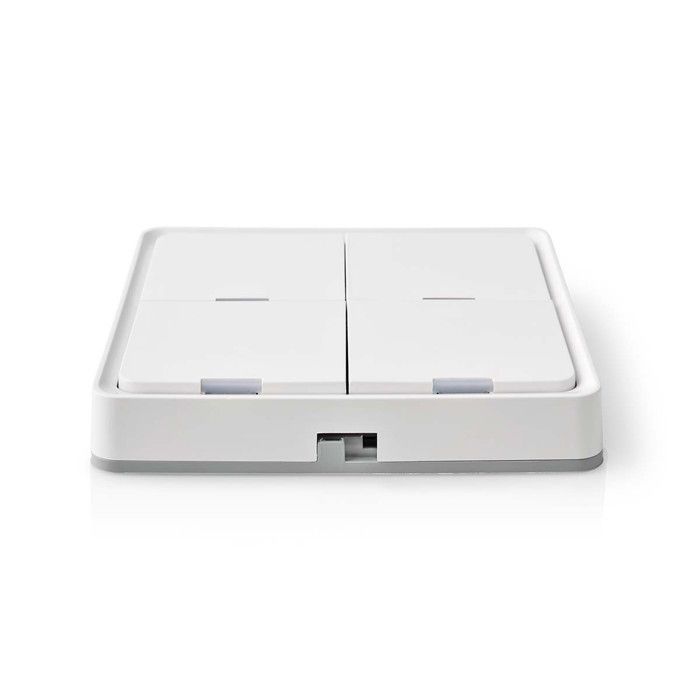 Smart Wall Switch - NEDIS - Zigbee 3.0 - 4 Buttons - 12 Months Battery Life - Wireless