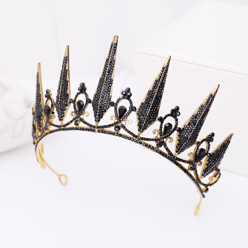 Baroque Crystal Tiaras And Crowns For Women Rhinestone Prom Diadem Crown For Women Bridal Wedding Hair Accessories Jewelry Crown