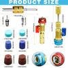 Valve Core Removal Tool Hvac High Low Pressure A/C Valve Core Removal Tool Quick Ergonomic Kit Repair Replacement Accessories