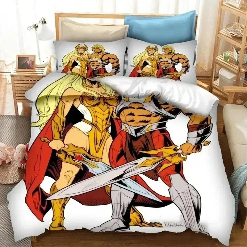 He Man And The Masters Of The Universe Duvet Cover Bedding Set Double Twin Full Queen King Adult Kid Bedclothes Quilt Cover
