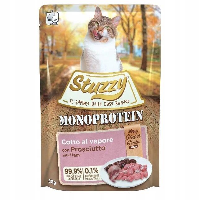 Wet Cat Food Stuzzy Monoprotein Ham Pork 16X85G