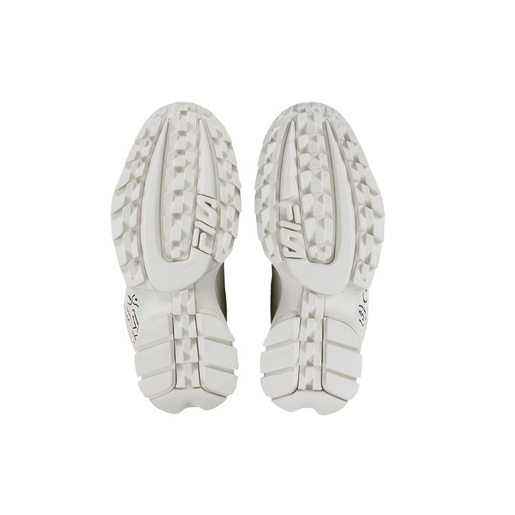 FILA Disruptor 2 Fabric Synthetic Leather Comfortable Low-Top Dad Sneakers Unisex sneaker Cream 1FM00863_113