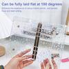 A6 Star Binder Cover Color-Changing PVC Notebook Cover with Reflective Design Transparent Spiral Planner Journal Sketchbook Accessories