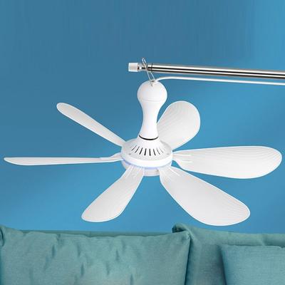Foldable Mini USB Ceiling Fan with Remote Quiet Operation For Camping Travel Office Dormitory