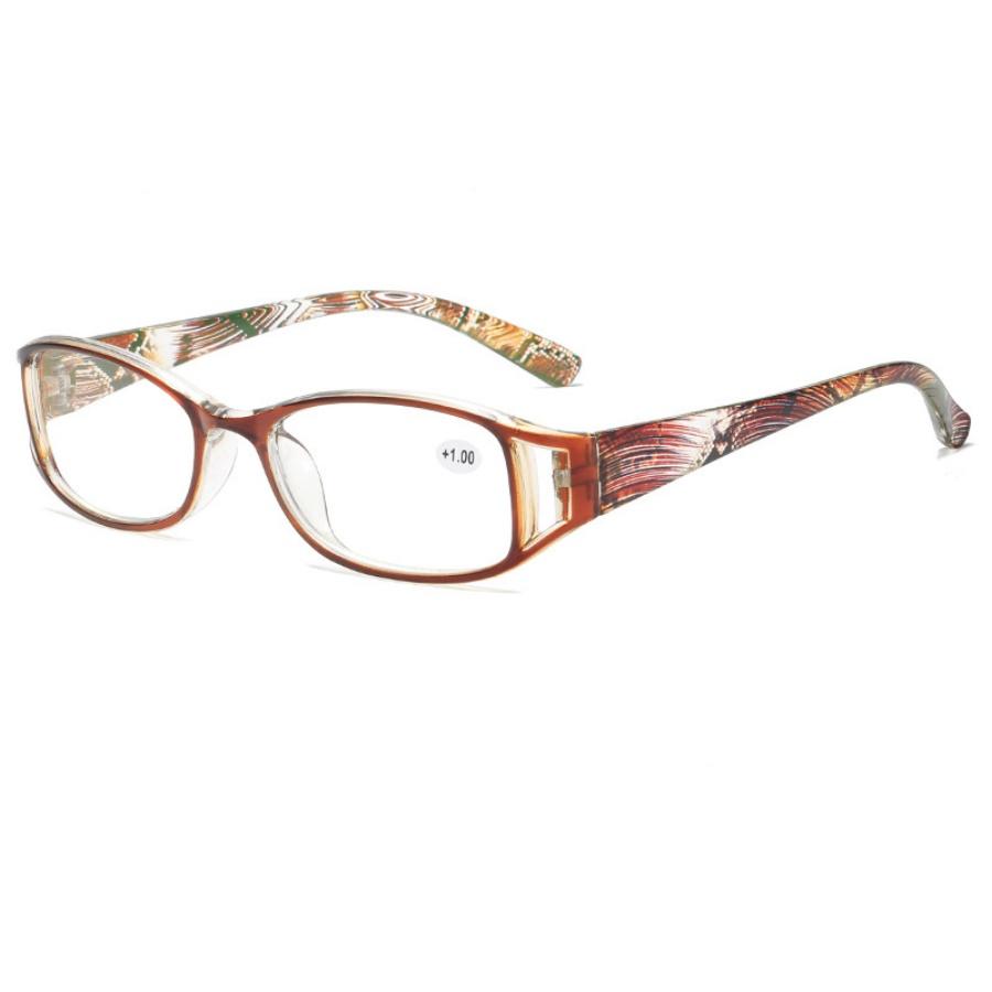 

Новые Модные Очки для Чтения Женские с Принтом для Пожилых при Дальнозоркости Резиновые Очки с Защитой от Синего Света для Пресбиопии Обычные Очки +1.0 +4.0 +400