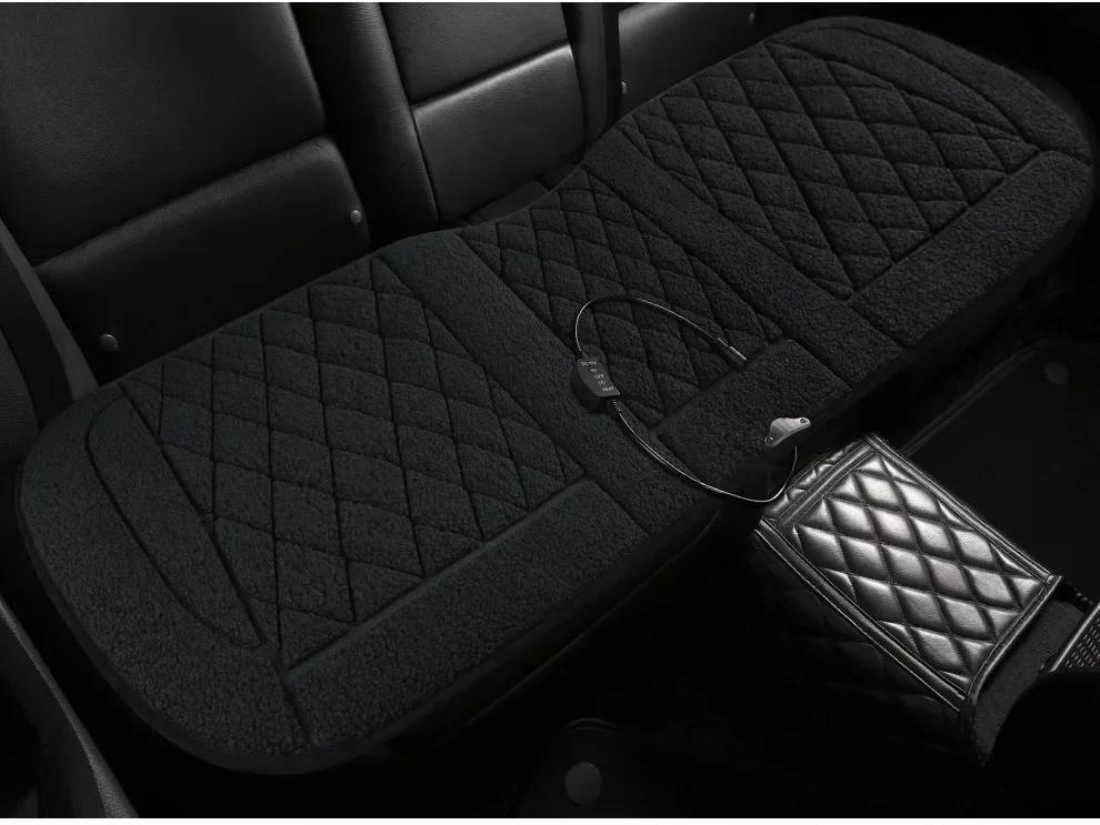 Heated  Rear Car Seat Cover Car Heating Cushion Winter Heated Seats Auto Seat Warmer 12V Seat Cushion for Rear Car Seats Cushion