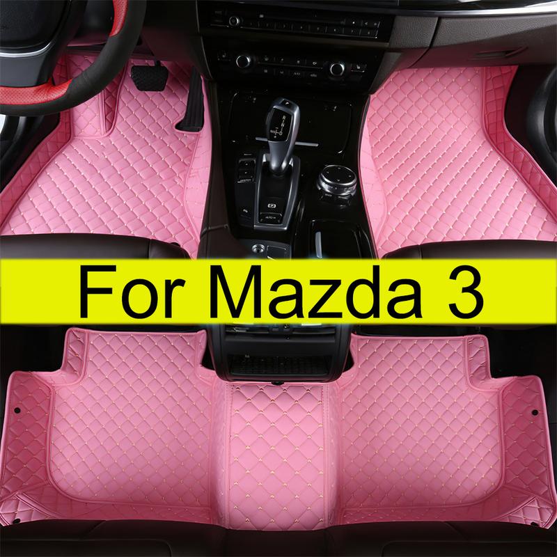 Car Floor Mats For Mazda 3 2006 2007 2008 2009 2010 2011 2012  Auto Foot Pads Auto Carpet Cover Interior Accessories