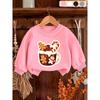 European Sizes Christmas Dreamy and Sweet Printed Pattern, Skin Friendly and Durable for 0-3 Year Old  Kids.   Versatile Thin  Round Neck Hoodie
