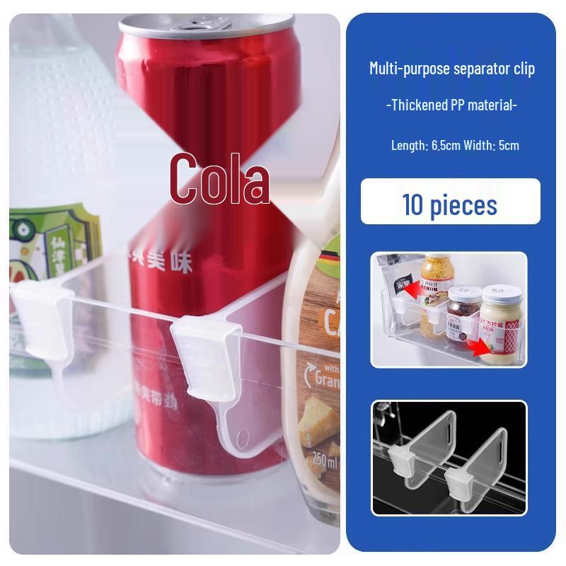 

Универсальный японский разделитель для холодильника с боковой дверью: Креативный зажим для хранения для организованных полок