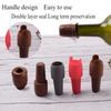 Reusable Silicone Wine Stoppers  with Handle,Sparkling Wine Bottle Stopper Beverage Bottle Sealer Keep Champagne Fresh Tools
