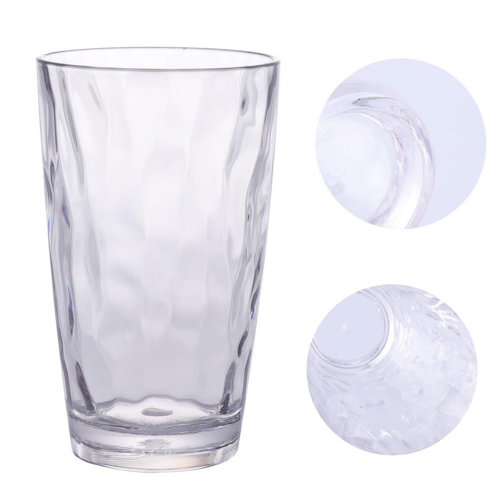 1 Stück Becher mit großem Fassungsvermögen, Wasserstruktur, transparenter Acryl-Trinkbecher, bruchsicher, für Bier, Limonade, Saft, Heimgebrauch