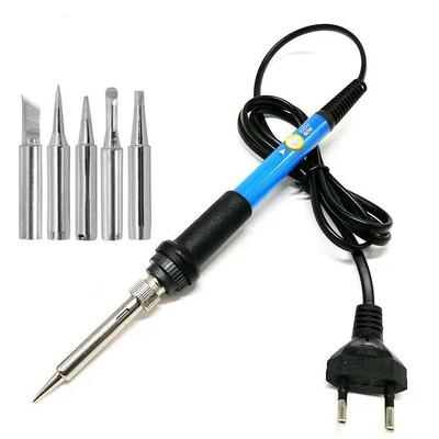 Lötkolben-Set mit einstellbarer Temperatur, 60 W, Reparaturstift für den Haushalt, EU-Standard 220 V