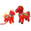 2026 Year of The Horse Plush Doll National Style Embroidery Fabric Desktop Ornament Auspicious Blessings Zodiac Horse Theme Festival Gift