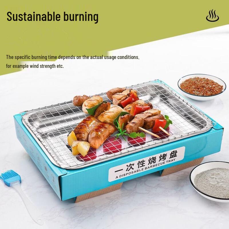 Disposable Large Charcoal BBQ Grill Kit