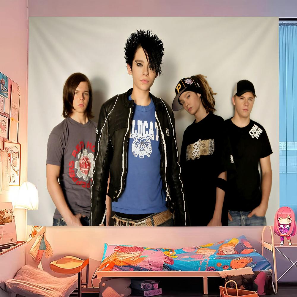 Tokio Hotel Rock Band Bill Kaulitz DIY Wall Tapestry Hanging Tarot Hippie Wall Rugs Dorm Home Decor