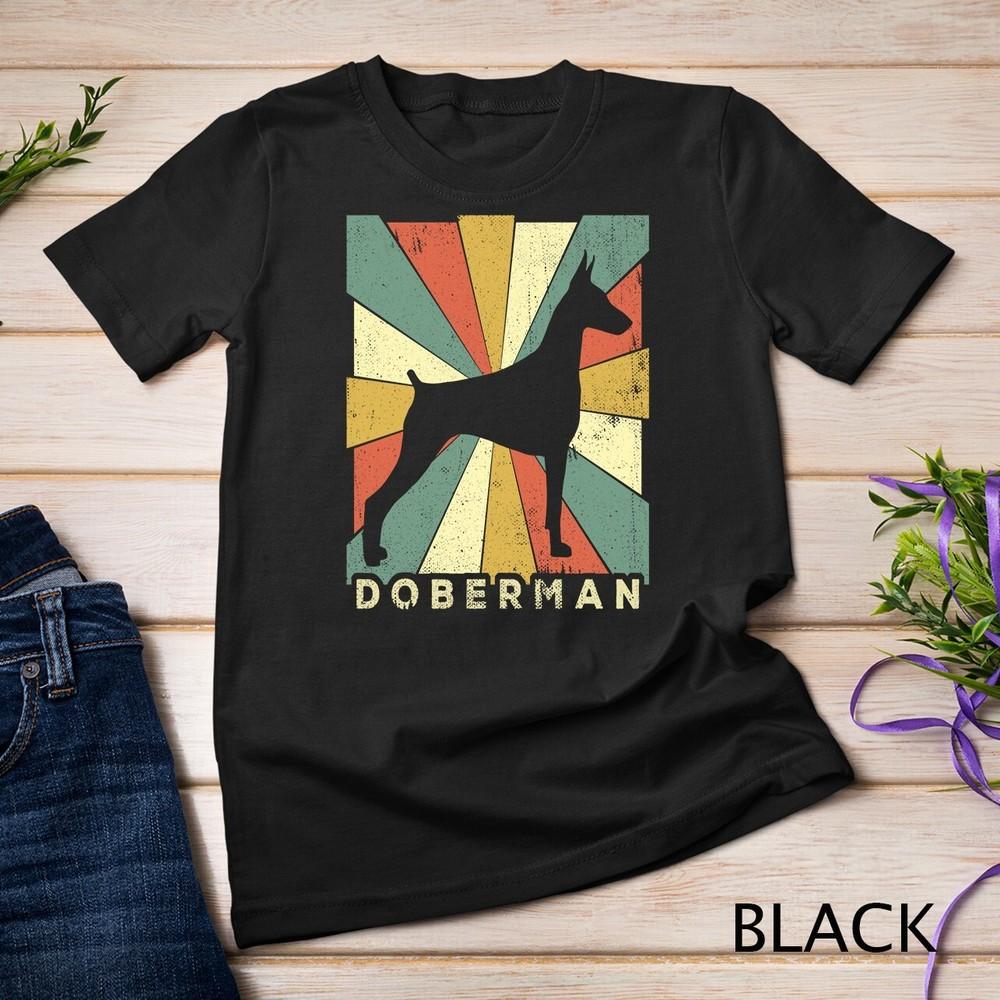 Doberman Pinscher Dog Retro 70s Vintage Gift Unisex T-shirt Unisex T-Shirt XXXXL