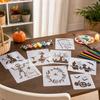 Halloween Painting Stencils for Crafts Pumpkin Witch DIY Templates