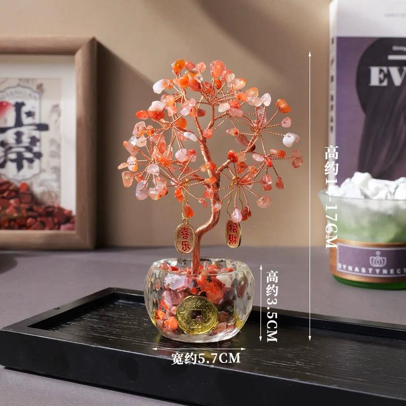 Crystal Tree Healing Crystals Tree of Life for Home Room Desk Decor,Chakra Stones Reiki Gemstones Trees for Positive Energy Good Luck Spiritual Gifts