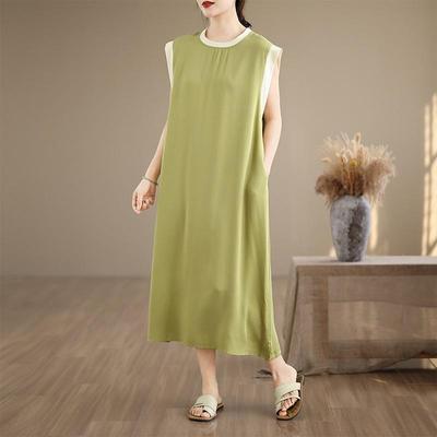 Sleeveless Plus Size Vintage New In Dresses for Women Casual Loose Long Summer Dress