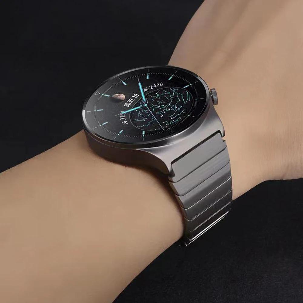 Luksusowy pasek ze stali nierdzewnej 22 mm do zegarka Huawei Watch 4Pro GT5 46 mm, pasek do zegarka Samsung Watch 7 40/44 mm, bransoletka Amazfit Balance
