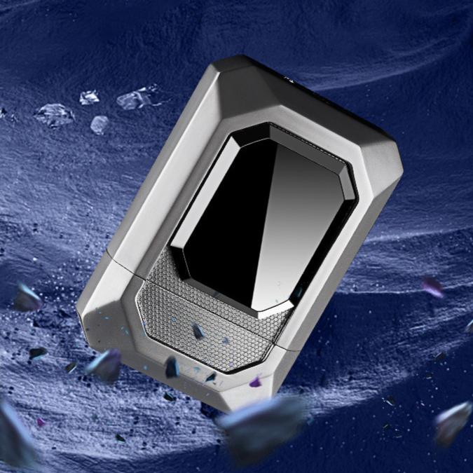 High-appearance-level Magnetic Inflatable Windproof Lighter Metal Body Blue Flame Cigarette Accessories Men's Gift