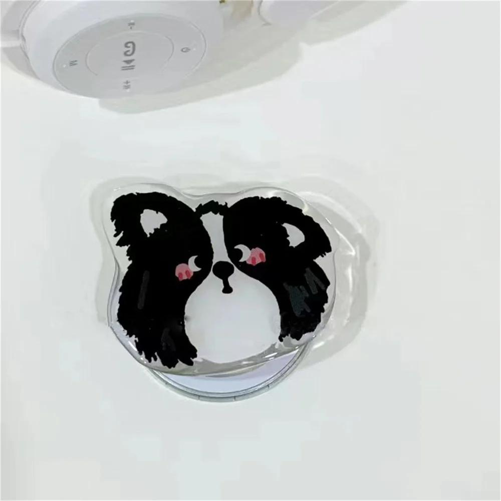 

Korean Cute Cartoon Puppy For Magsafe Magnetic Phone Griptok Grip Tok Stand For iPhone For Magsafe Braceket Stand Support Ring