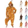 Women's Halloween Flannel Loungewear Jumpsuit