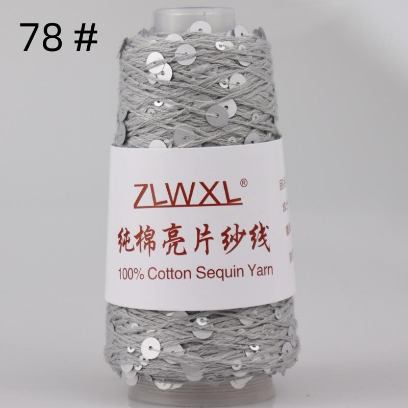 1000g /3200M 100% Cotton Yarn 6mm+3mm Special Sequin Yarn DIY Knitted Garment Accessories Rag Doll Knitting Yarn