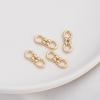Chiusura a Otto in Oro 14K Gold-Filled per Creazione di Gioielli Fai-da-Te - Componente Connettore per Collana e Bracciale