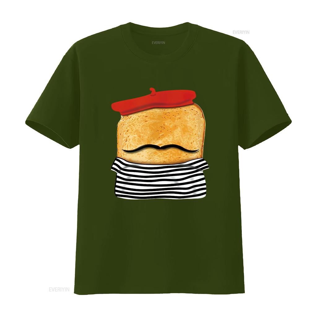 Womens French Toasted Bread T Shirt Funny Pun Easy Halloween Costume vintage Washed designer clothes streetwear Casual