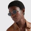 Metal Edge Retro Oval Sunglasses Women'S Advanced Sense Uv Protection Photo Sunglasses