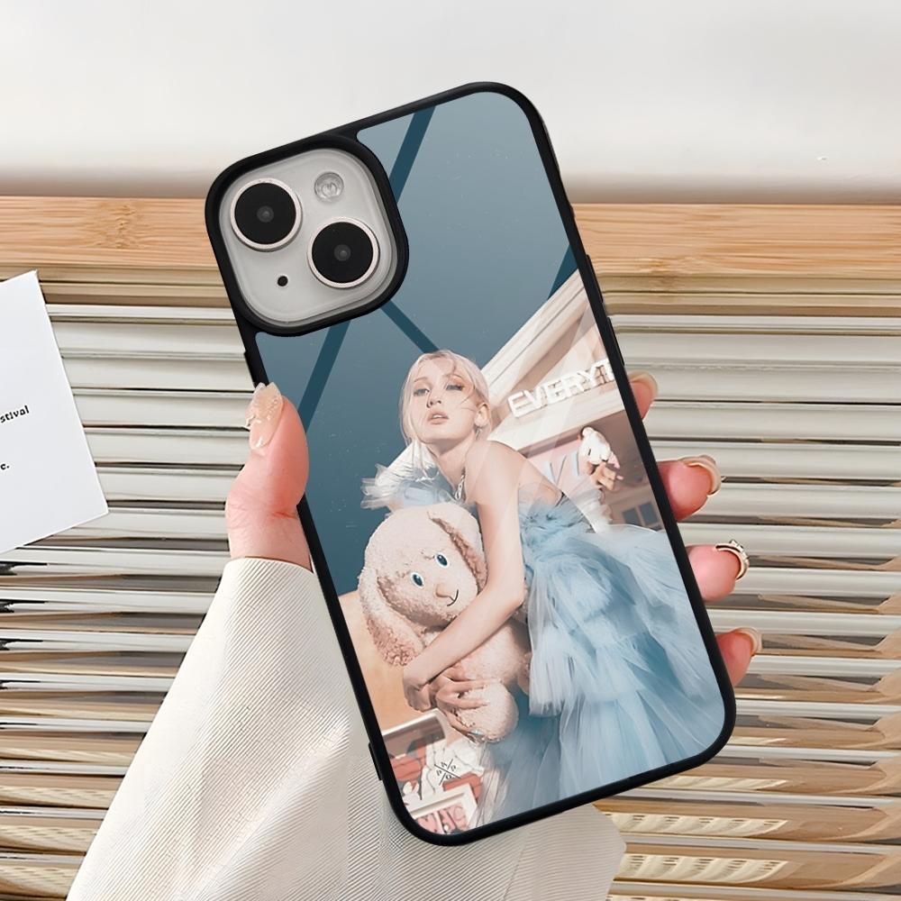Kpop Jeon S-Somi Phone Case For Iphone 15 Pro Max 14 12 11 13 Mini 16 8 7 Plus X Xs XR PC+TPU Back Cover