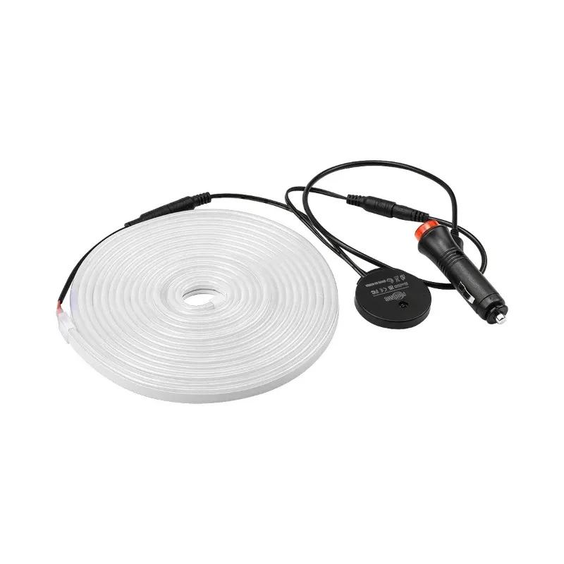 Flexible LED Ambient Light Strip 5M 12V for Tesla Model Y 2025 After Trunk Frunk Silicone Interior Car Decorative Lamp DIY Lamp