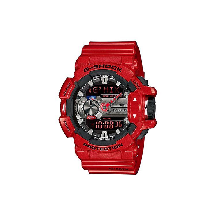 Casio G-Squad G-Shock GBA-400 Motyw Muzyczny Połączony przez Bluetooth Sportowy Zegarek Wodoodporny do 200m Odporny na Wstrząsy Mechanizm Kwarcowy Pasek Żywiczny GBA-400-4A