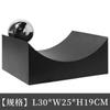 Geometric Arc and Spherical Ornaments Black Base Alloy Gold Spherical Decoration Accessories Modern Art Aesthetic Decoration
