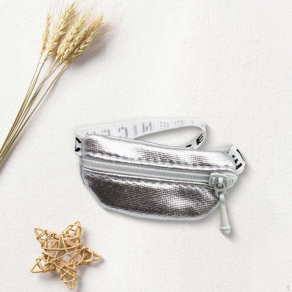 1/6 1/12 Doll Crossbody Fanny Pack Model DIY Projects Scenery Small Waist Bag for Dolls