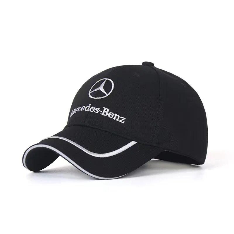 WAK3   1PCS Adjustable Unisex Summer Sport Hats Baseball Cap Peaked Cap Hat WYQM-B For Mercedes Benz W203 W204 C200L GLC CLA Ornaments