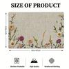 1pc Elegant Floral Tablecloth Placemat - Non-Slip Heat-Resistant Table Mat, Large 12x18 Inch (30x46cm) for Dining, Kitchen, Parties