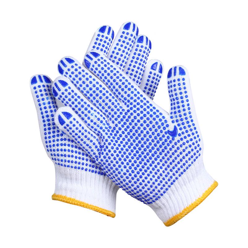 SAFEMAN Junyu 7100D Blue Dotted Plastic Gloves