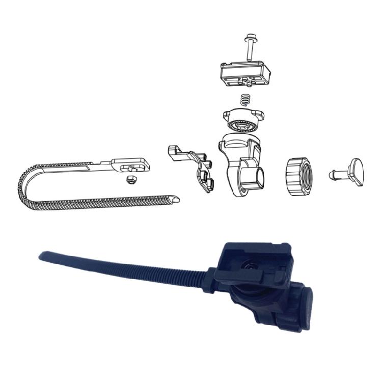 Light Weight Bike Handlebar Light Mount for Flat Handlebars Tool Frees Mounting Shake Resistant Cycling Headlight Mount