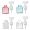 Skummousser Pumpflaska Rese Återfyllbar Blomform Skummande Tvåldispenserflaska 250ml