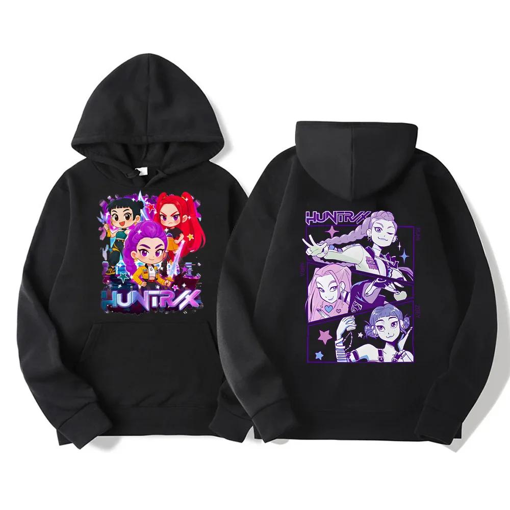 KPop Demon Hunters Hoodies Women Men Sweatshirt Fashion Versatile Streetwear Y2K Pullovers Trends Anime Top