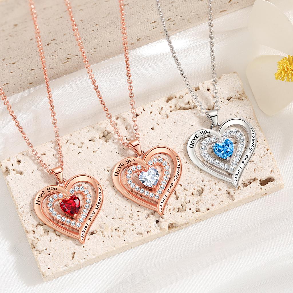 Tolv stjerners stein fersken hjerte halskjede kvinne farget svart brev kjærlighet hjerte hjerte hjerte halskjede