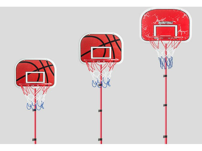 Adjustable Indoor Basketball Hoop with 6 Balls for Kids Ages 3-9