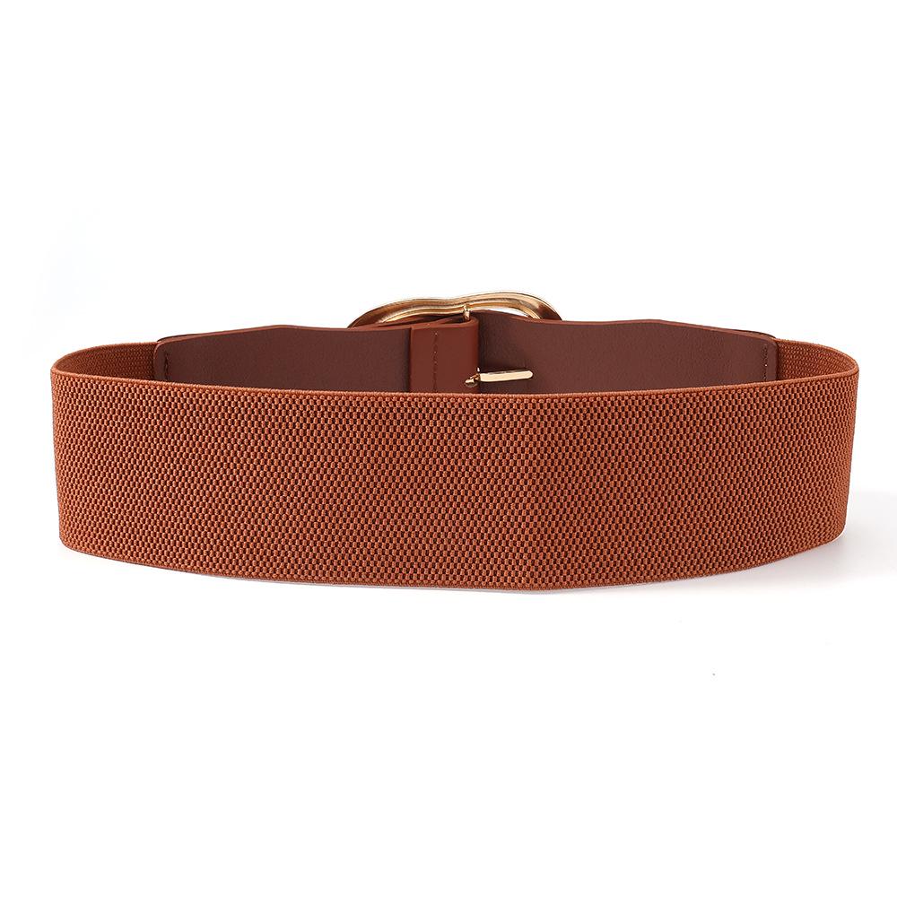 European & American Irregular Elastic Waist Belt for Women - Versatile Leather Accessory for Sweaters, Dresses, & Body Shaping