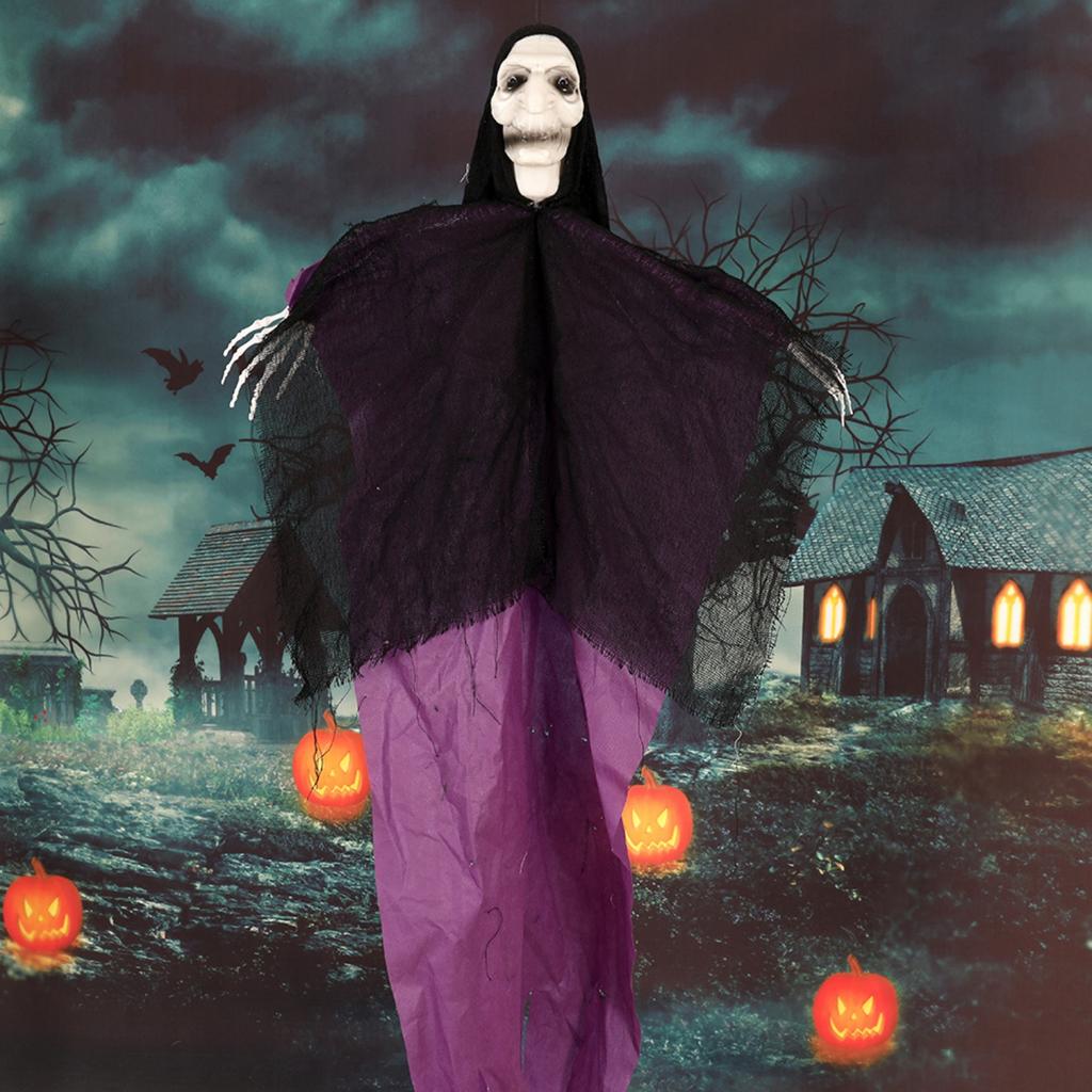 Halloween Witches Skeletons Specter Horror Themed Hanging Specter Props Party Supplies For Halloween Yard Decoration
