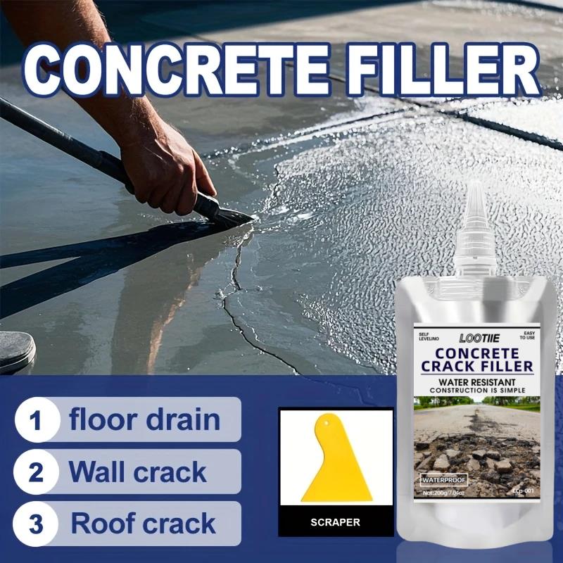 Quick-drying Self-leveling Concrete Repair Adhesive | Joint Sealant for Wall/roof/floor Leakproof Material Outdoor Tiles