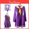 Unique No Game No Life Shiro Cosplay Dress Shirt Set With Charming Tie And Accessories