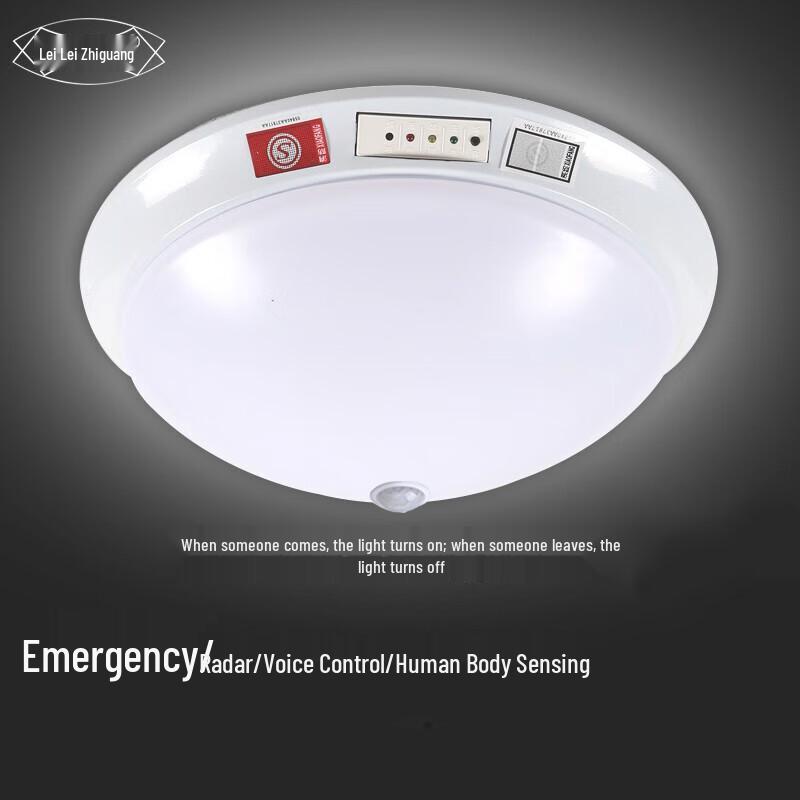 Smart LED Motion Sensor Ceiling Light with Emergency Function